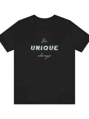 Unique Slogan With Glitch Effect T-Shirt