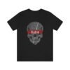 Baleil - Skull Head Grey Line Art T-Shirt