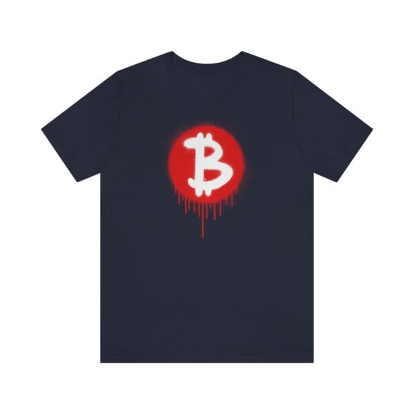 Graffiti Bleeding Bitcoin Logo T-Shirt