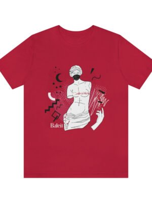 Ancient Greek Goddess Statue With Mask T-Shirt