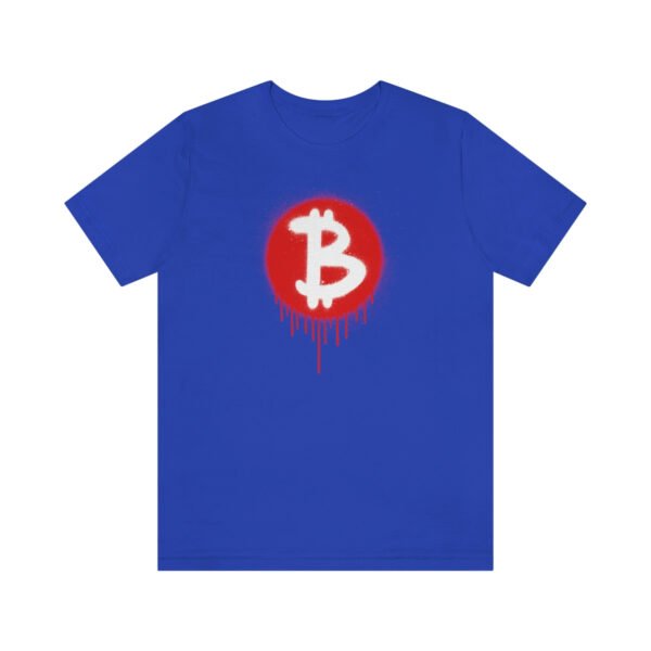 Graffiti Bleeding Bitcoin Logo T-Shirt