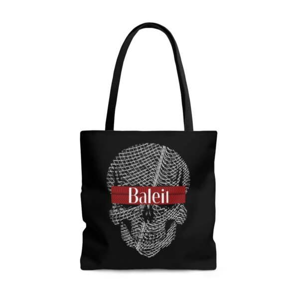 Skull Head Grey Line Art Tote Bag