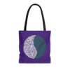 Circular Patterns in Gothic Calligraphy Tote Bag