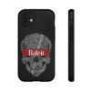 Baleil Skull Head Grey Line Art Mobile Phone Case