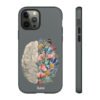 Human Brain with Flowers Mobile Phone Case