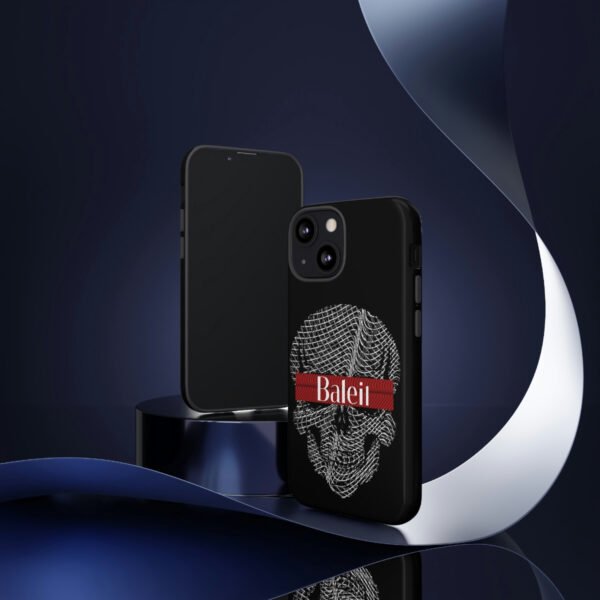 Baleil Skull Head Grey Line Art Mobile Phone Case