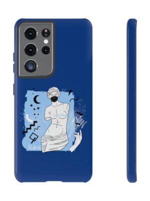 Ancient Greek Goddess Statue Blue Mobile Phone Case