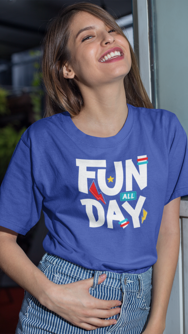 Fun All Day Typography T-Shirt